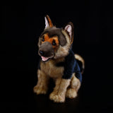 Realistic German Shepherd Plush Stuffed Animal, 11" Lifelike Alsatian Dog Stuffed Toy
