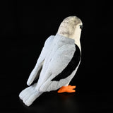 Realistic Black-winged Kite Plush Toy - Lifelike Bird Stuffed Animal, Soft Raptor Plushie
