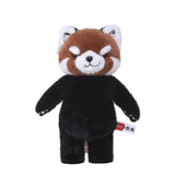 Kung Fu Red Panda Stuffed Animal Plush Toy, Handmade Plush Red Panda