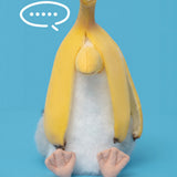 Grumpy Seagull Plush Keychain Pendant, Cute Siberian Gull Bag Charm & Backpack Accessory, Funny Stuffed Animal Gift for Friends