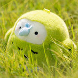 Chonky Kakapo Plush Keychain - Cute Kawaii Green Parrot Backpack Charm & Aesthetic Bag Accessory (10.5cm)