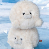 Fluffy Baby Seal Plush Keychain - Cute Animal Bag Charm & Backpack Accessory