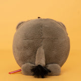 Cute Chubby Hippo Plush Keychain - Soft Round Stuffed Hippopotamus Bag Charm