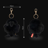 Chubby Crow Plush Keychain – Cute Round Black Raven Bag Charm & Backpack Accessory | Gothic Aesthetic Plushie Gift