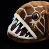 Realistic Deep-Sea Fangtooth Fish Plush (14 Inch) – Soft Polyester Stuffed Abyssal Creature Toy