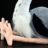 The Majestic Grey Heron Plush Toy – 12" Lifelike Soft Stuffed Bird