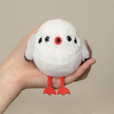 Funny Squeaking Black-Headed Gull Plush Keychain - No Battery Shaking Sound Red-Billed Seagull Bag Charm