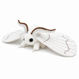 Keaiart-ly® White Silk Moth Plush Toy - 12 Inch Soft Stuffed Insect Stuffed Animal, Novelty Plush Toys for Parties & Unique Pet Toys