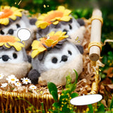 Mini Goldcrest Bird Stuffed Plush Keychain, Bag Charm with Sound