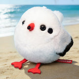 Funny Squeaking Black-Headed Gull Plush Keychain - No Battery Shaking Sound Red-Billed Seagull Bag Charm