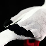 Lifelike Brown-headed Gull Stuffed Bird, 9.5" Realistic Seagull Plush Doll with Crimson Beak & Webbed Feet