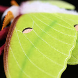 Realistic Indian Moon Moth Stuffed Animal Plush Toy, Moth Plushies