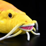 Realistic Albino Redtail Catfish Plush Toy (20 Inches) - Soft Giant Catfish Stuffed Animal Plushies