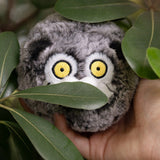 Cute Pallas's Cat Plush Keychain - Round Fluffy Manul Plushie Bag Charm