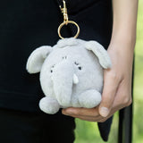Chubby Elephant Plush Keychain – Cute Soft Stuffed Animal Bag Charm & Backpack Clip | Kawaii Pocket Buddy Gift