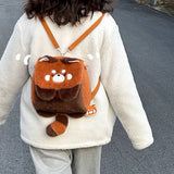 Cute Red Panda Messenger Bag, Dual Use Kawaii Backpack Bag