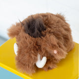 Fluffy Woolly Mammoth Plush Keychain – Cute Prehistoric Animal Bag Charm & Backpack Accessory