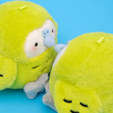 Chonky Kakapo Plush Keychain - Cute Kawaii Green Parrot Backpack Charm & Aesthetic Bag Accessory (10.5cm)