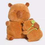 Kawaii Capybara Stuffed Aniamls Toy, with Turtle Backpack Plushies