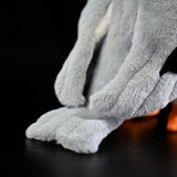 Realistic Black-winged Kite Plush Toy - Lifelike Bird Stuffed Animal, Soft Raptor Plushie