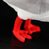 Realistic Black-Headed Gull Plush Toy, 6.3" Lifelike Seagull Stuffed Animal Bird