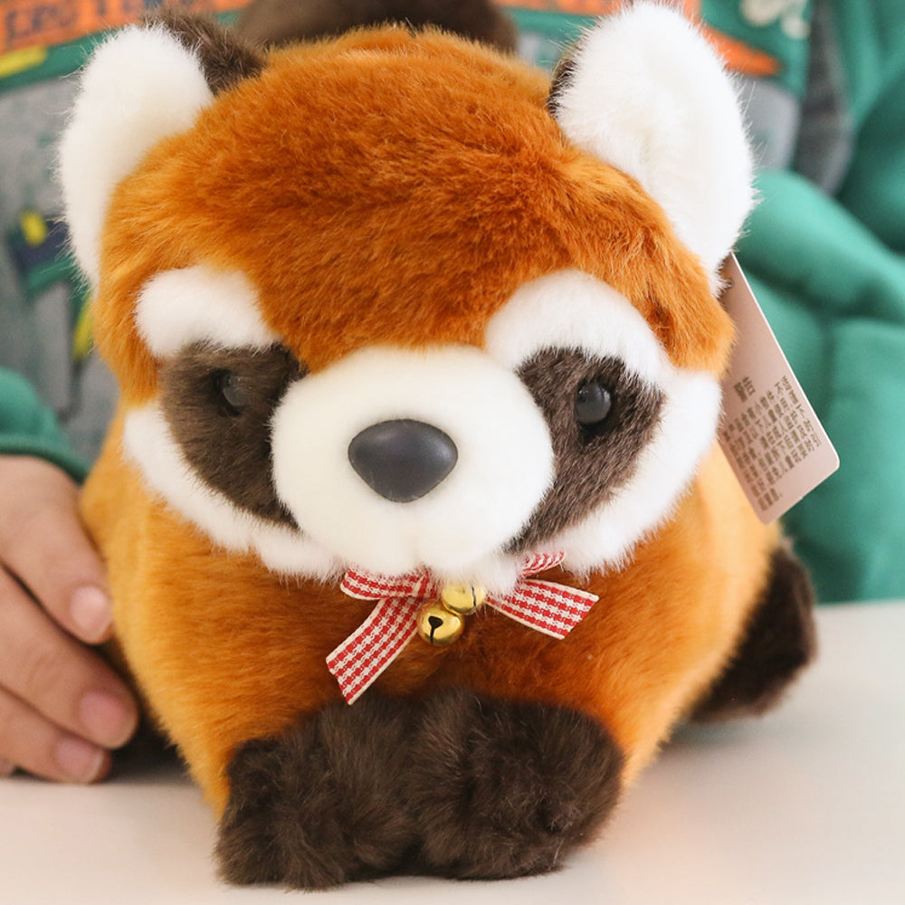 Cute Stuffed Red Panda Plush Toy with Small Bell, Animal Plushies