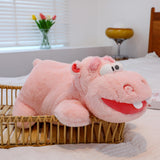 Soft Hippo Stuffed Animal Toy, Cuddly Animal Plushie