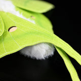 Realistic Indian Moon Moth Stuffed Animal Plush Toy, Moth Plushies