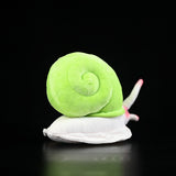 Realistic Leptopoma Nitidum Stuffed Animal Plush Toy, Green Mountain Snail Plushies