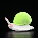 Realistic Leptopoma Nitidum Stuffed Animal Plush Toy, Green Mountain Snail Plushies