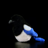 Realistic Eurasian Magpie Bird Stuffed Animal Plush Toy