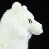 Realistic Arctic Fox Stuffed Animal Plush Toy, White Fox Plushies