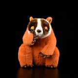 Realistic Red Slender Loris Stuffed Animal Plush Toy, Lifelike Plushies