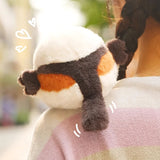 Cute Long-tailed Tit Bird Stuffed Plush Toy, Cute Bag Charm