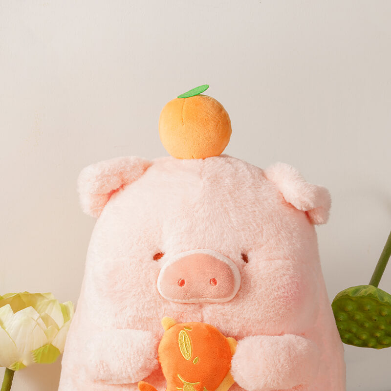 Cute Orange Pig Stuffed Animal Plush Toy, LuLu Plushies