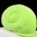 Realistic Leptopoma Nitidum Stuffed Animal Plush Toy, Green Mountain Snail Plushies