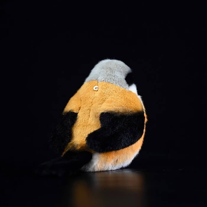 Realistic Long-tailed Shrike Bird Stuffed Animal Plush Toy