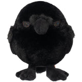 Chubby Crow Plush Keychain – Cute Round Black Raven Bag Charm & Backpack Accessory | Gothic Aesthetic Plushie Gift