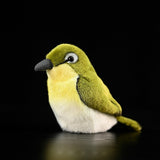 Realistic Swinhoe's white-eye Bird Stuffed Animal Plush Toy