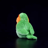 Realistic Rosy-faced Lovebird Stuffed Animal Plush Toy, Bird Plushies