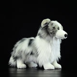 Realistic Border Collie Stuffed Animal Plush Toy, Merle Border Collie Plushies