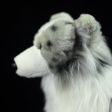 Realistic Border Collie Stuffed Animal Plush Toy, Merle Border Collie Plushies