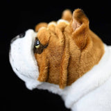 Realistic Bulldog Stuffed Animal Plush Toy, Lifelike Plushies