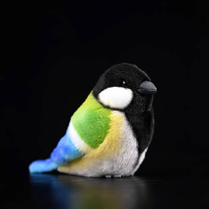Realistic Great Tit Bird Stuffed Animal Plush Toy