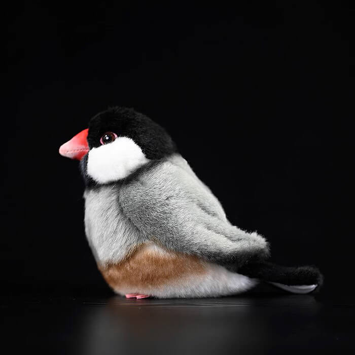Realistic Bearded Reedling Bird Stuffed Animal Plush Toy – KEAIART