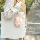Adorable Bath Piggy Plush Bag Charm, Stuffed Animal Keychain