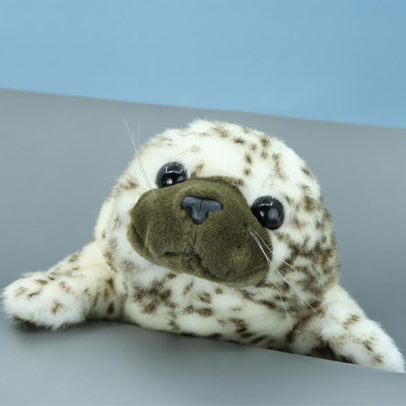 Lifelike Spotted Seal Stuffed Animal