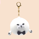 Magnet Couple Seal Bag Charm, Animal Plush Keychain