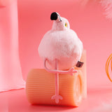 Little Flamingo Plush Bag Charm, Stuffed Animal Keychain