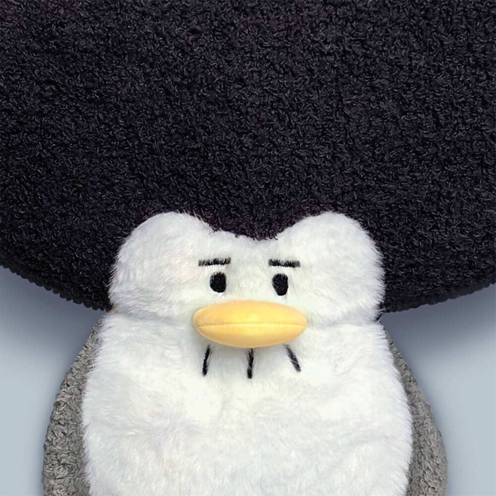 Afro-hair Penguin Stuffed Plush